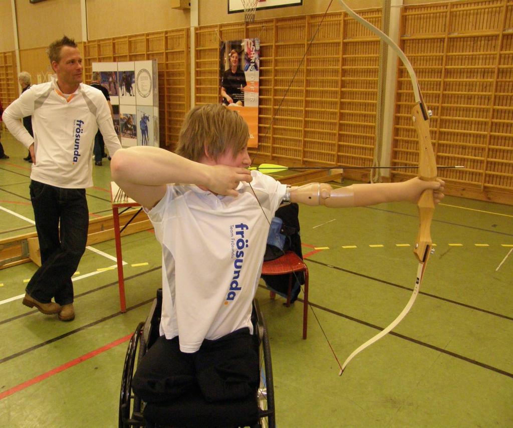 Jämtlands bågskytteklubb Bågskytte Verksamhet för idrottare med rörelsehinder, synskada eller utvecklingsstörning.