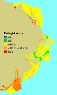 Antal vattenförekomster 2015-10-14 Status totalfosfor 2009-2014 12.