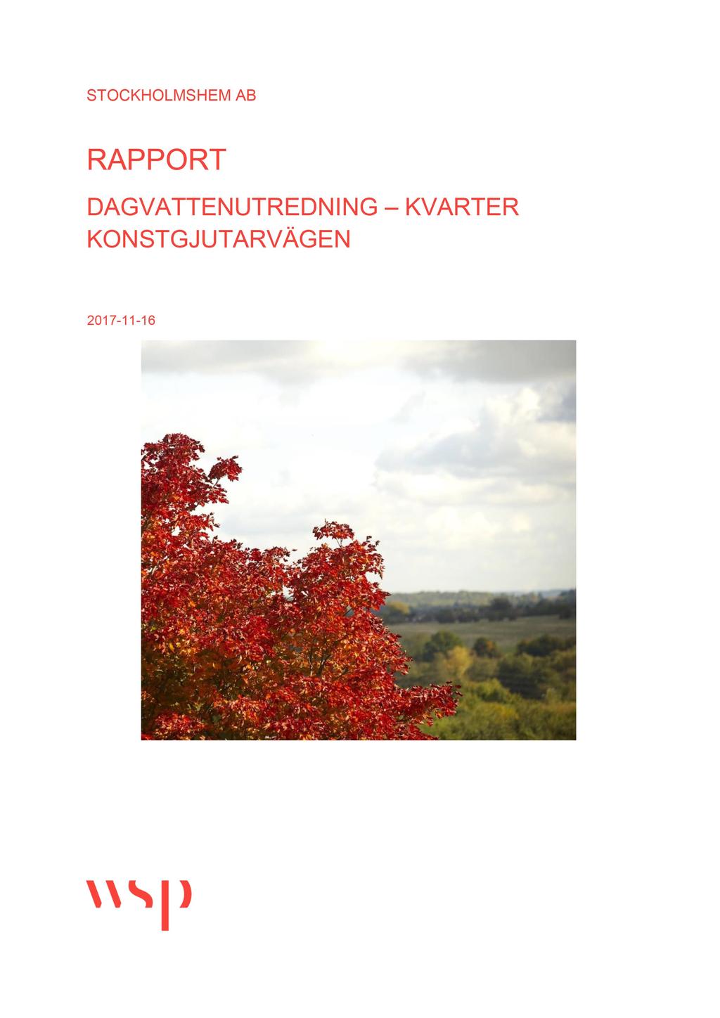 STOCKHOLMSHEM AB RAPPORT