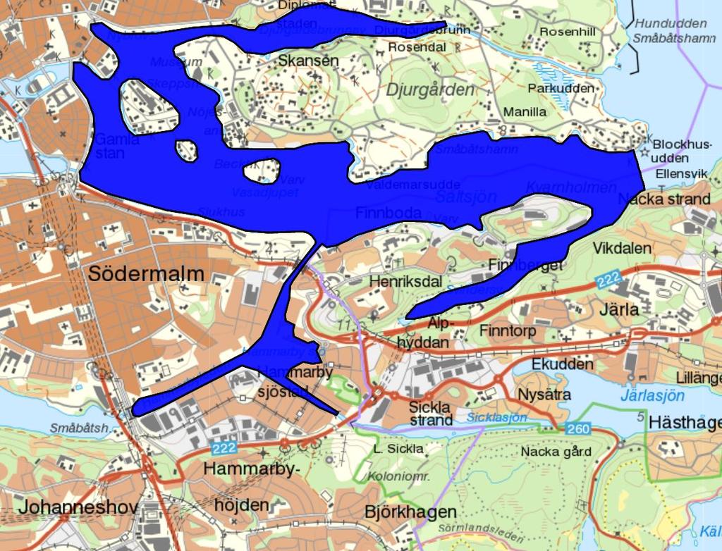 otillfredsställande, är bottenfaunan. För särskilt förorenande ämnen så uppnås ej god status för koppar och zink.