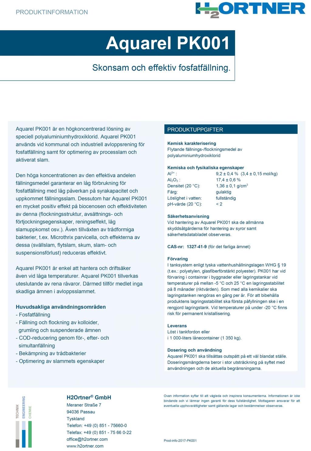7.3 Datablad utfällningsmedel