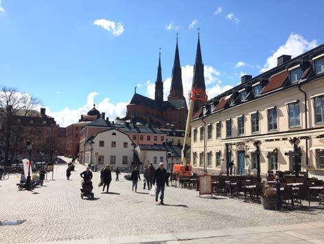 Allmän områdesbeskrivning Stadsbild Förutsättningar och förändringar Planområdet är beläget i centrala Uppsala och är en del av den täta innerstaden.