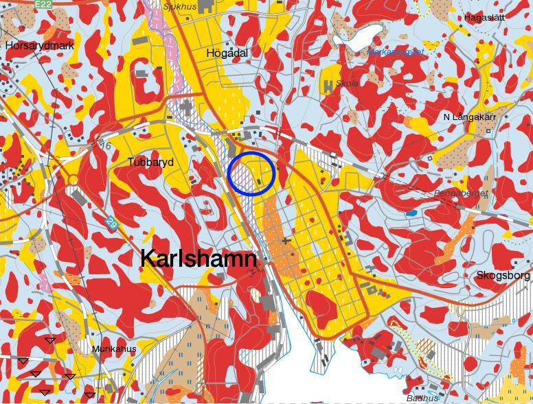 RAPPORT 2.2 Geologi Enligt utdrag ur SGU:s jordartskarta består de ytliga jordarterna inom Kv. Älgen av glacial silt.