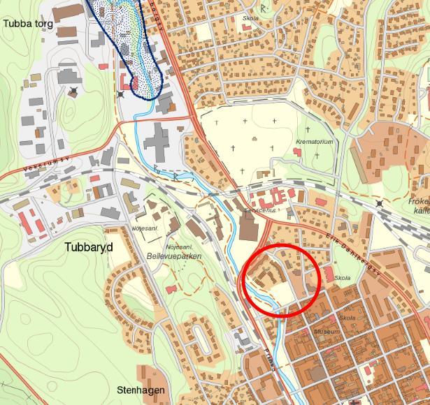RAPPORT 2.3 Hydrologi, geohydrologi och brunnar Närmaste ytvatten är Mieån belägen cirka 20-30 meter från Karlshamn 2:1 samt 100 meter från Kv. Älgen.
