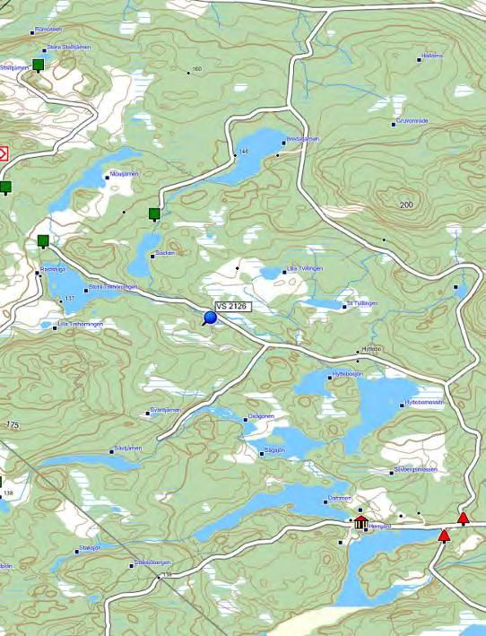 Vattenhastigheten bedöms till strömt och vattennivån bedömdes vara medelhög. Vattnet var klart men färgat och vattentemperaturen var vid undersökningstillfället 14,4 0 C.