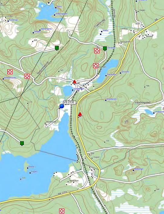 Vattnet var klart men färgat och temperaturen var 15,4 0 C. Finsediment, grov- och mellangrus utgjorde botten med inslag av grovsten.