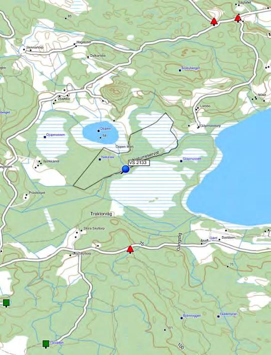 Diket var 1,6 1,8 m brett och maxdjupet var 0,8 m medan medeldjupet var 0,75 m. Vattennivån bedömdes som medelhög.