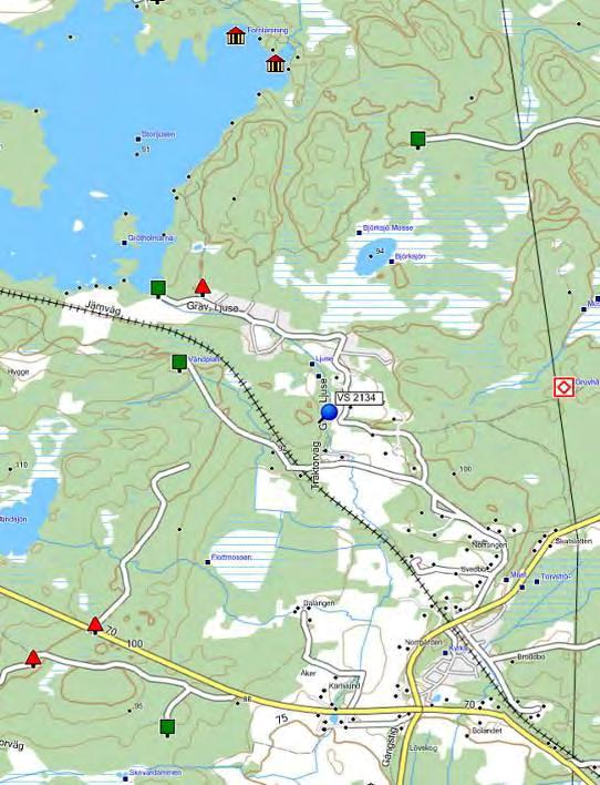 Vattnet strömmade, var klart men färgat och höll en temperatur på 13,2 0 C.