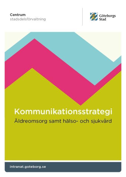 Kommunikationsstrategins delar Workshop med sektorsledningen Tre målgrupper,