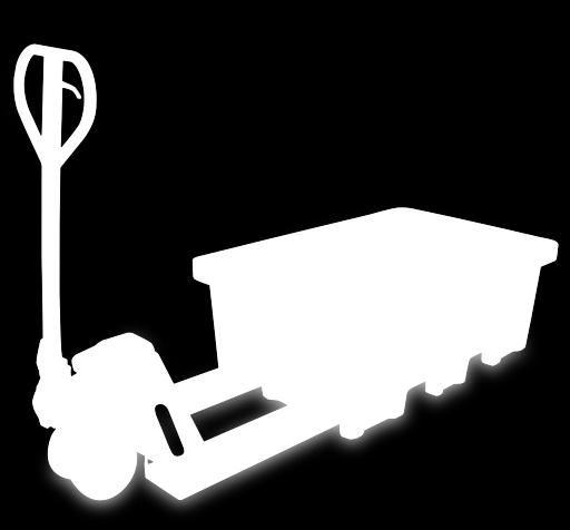 Enkla att hantera med hand truck eller