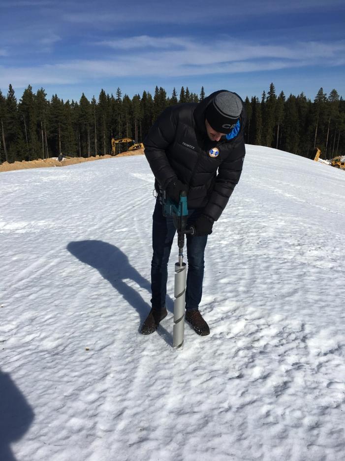 produktion för att snön ska hinna frysa till bättre innan det landar mer på exakt samma ställe. Dessa metoder tillämpas i viss mån redan i Östersund, men kommer optimeras utifrån denna kunskap.