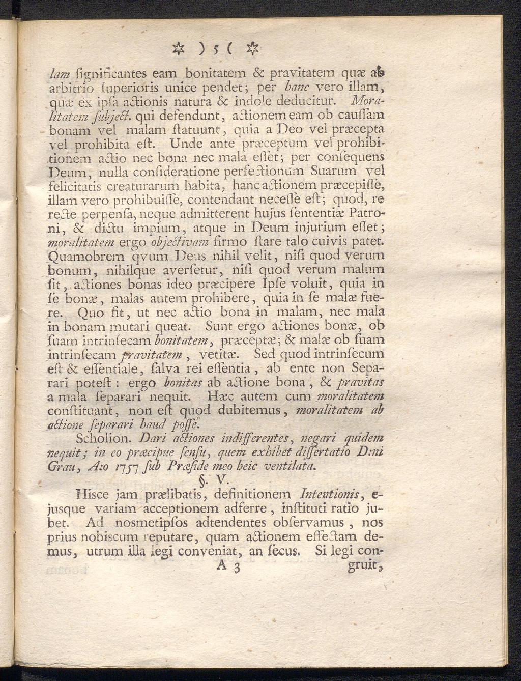 #) * ( ψ lam fignincantes eam bonitatem & pravitatem qtite a& arbitrio iuperioris unice pendet; per hane veroillam, q lief éx i pik actionis natura & indole deducitur.