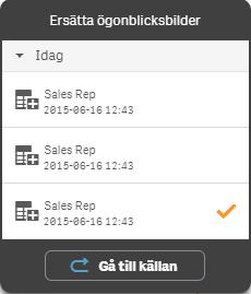 1. I storytelling-vyn väljer du en bild med ett realtidsark i berättelsens tidslinje. En dialog öppnas. 2. Klicka på det aktiva arket. En ny dialog öppnas. 3. Välj ett nytt ark som ska infogas.