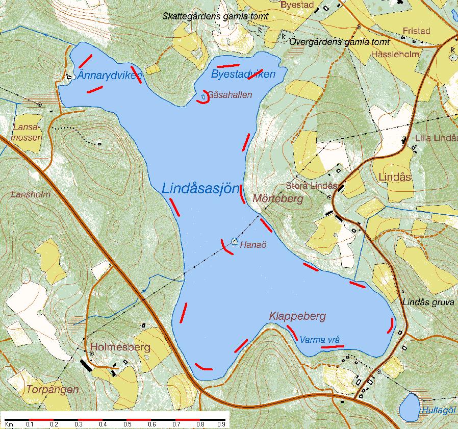 Lindåsasjön Lina 19 Lina 17 Lina 1 Lina 14 Lina 18 Lina 16 Lina 13 Lina