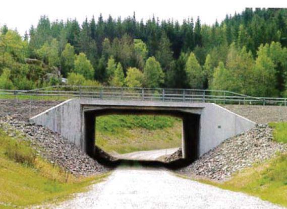 Figur 1. Exempel på vägport. Foto från Vägen en bok om vägarkitektur, Vägverket 1.
