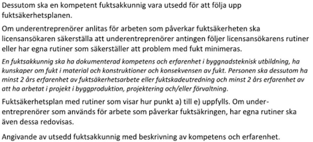 6-010 Observera: Krav på rutin, men ingen