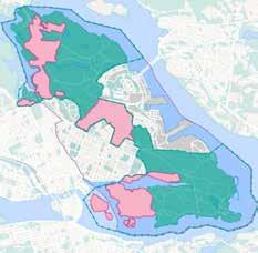 Ansvar för Nationalstadsparken Kungliga nationalstadsparken ligger till ca 2/3 inom Stockholms stad och ca 1/3 inom Solna stad med en mindre del i Lidingö kommun (Fjäderholmarna).