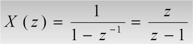 Z-TRANSFORMERING. Det finns två olika sätt att transformera dvs. beräkna X(z) från x[n] Man tar uttrycket för transformen ur en tabell.