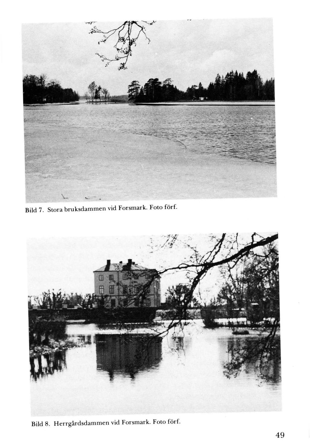 "":. -. Bild 7. Stora bruksdammen vid Forsmark. Foto förf.. I:&.:. --~.