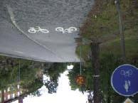ntliga vägvisningen är inte tillräckligt kontinuerlig och frekvent för att underlätta orienteringen. Ny cykelvägvisning ska dock sättas upp under 2004 och 2005.