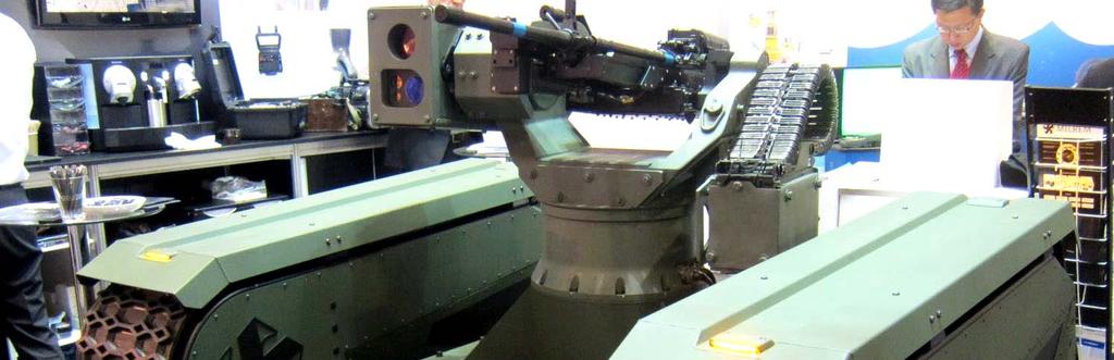 Obemannat markfordon Type 1 från Milrem (Estland) UGV Type 1 är en fjärrstyrd bandgående plattform som olika system, till exempel vapenstationer, sambandsmedel eller fältarbetsutrustning, kan