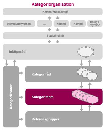 Sida 15 (21) Endast om kategoriteamen sätts i ett organisatoriskt sammanhang kan kommunkoncernen få ut effekterna av det arbete som görs i kategoriteamen.