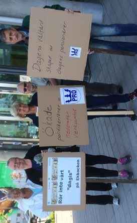 PRO Bulletinen Nytta, Nöje och Hälsa Medlemsinformation för PRO Sundbyberg Nr 3/2016 Demonstration 30 maj utanför kommunhuset Läs mer på sidan 13 Utgiven av PRO Sundbyberg 2016-08-12 Org.