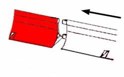 Förankra båda startsektion och första standardelement i vägbanan med tillhörande MASS förankringsspik. Det finns två hål per element. MASS förankringsspik 2.