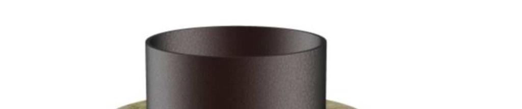 Gips- och betongvägg 100 mm Betongbjälklag 150 mm Isolerat stålrör (d) Ø219 mm.