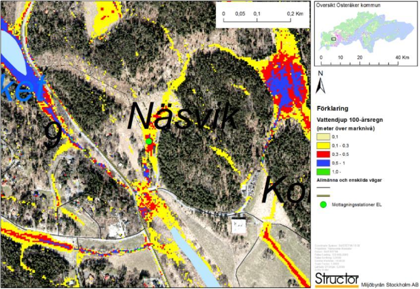 Kommunen kan lämpligen informera Trafikförvaltningen/- Stockholm läns landsting om problemen och rekommendera en översyn av möjlig höjdsättning i samband med den upprustning som sker av Roslagsbanan.