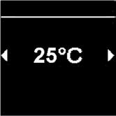önskad temperatur. Drifttiden blinkar på displayen. drifttiden "Timme". Du kan välja och aktivera maximal drifttid genom att vrida manöverknappen medurs.