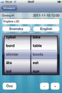 Studietips - Fokusera Glosappen (iphone & android) - gratis Skriv in gloslistor på din mobil / tablet / dator