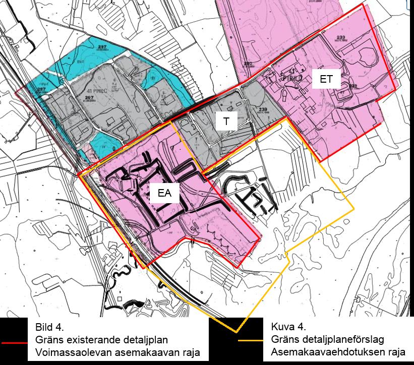 , TN 208-05-24 6:0 / :s bilaga: Bilaga B, TN 24.5.208 9 Nuvarande detaljplan Nykyinen asemakaava Kvartersområde för industri- och lagerbyggnader. Område för skjutbana med tillhörande skyddsområden.