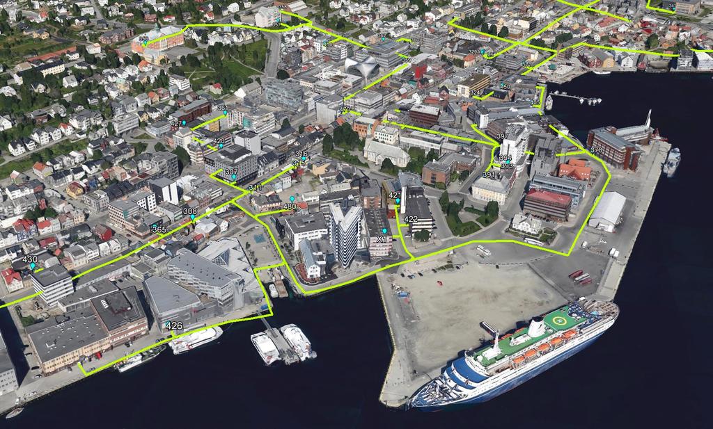7.5.. Google Earth Va en separat modul kan modellen exporteras tll KML-format som kan tolkas av tll exempel gratsverktyget Google Earth.