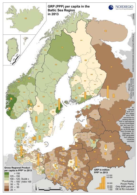 Core data base content (3) Economy: regional level Gross regional product, GDP, in Gross regional product,