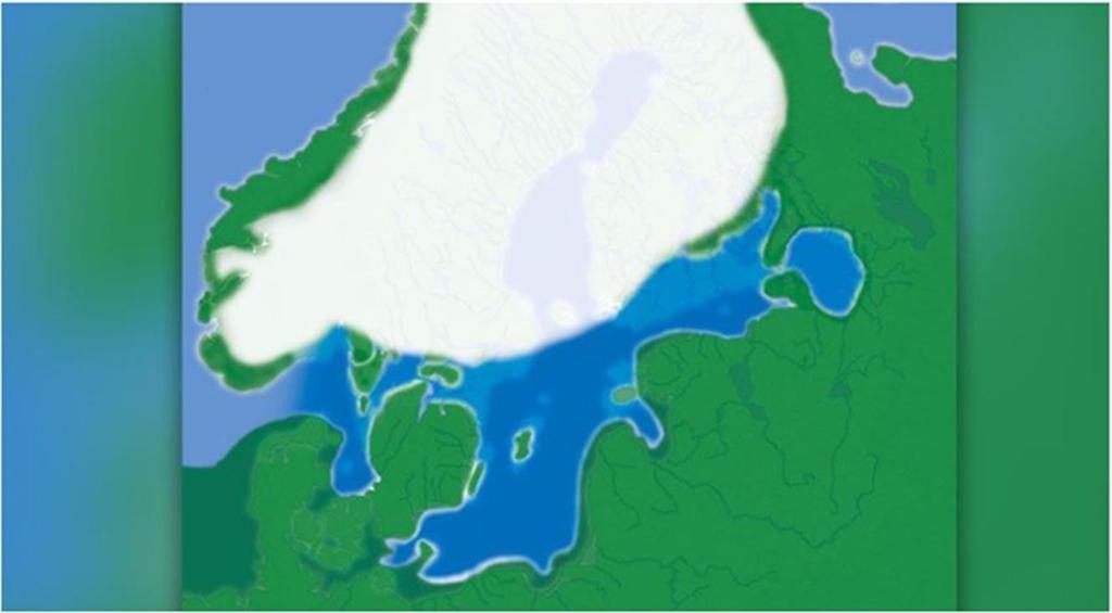 Östersjöns förändringar Yoldiahavet en öppning mot Atlanten för ca 11 200 år sedan.