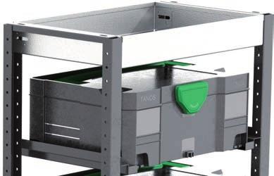 för att ha tex Festoolväskor på skena 2305.