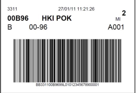 Kunddirekt, maskinsorterbar: postning inrikes Sorteringstjänst i bruk Lastas i Postis blå lådor med adressdelarna åt samma håll.