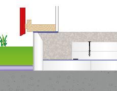 Monteringsanvisning Radonspärrystem 01 Montering med kantelement Fig.