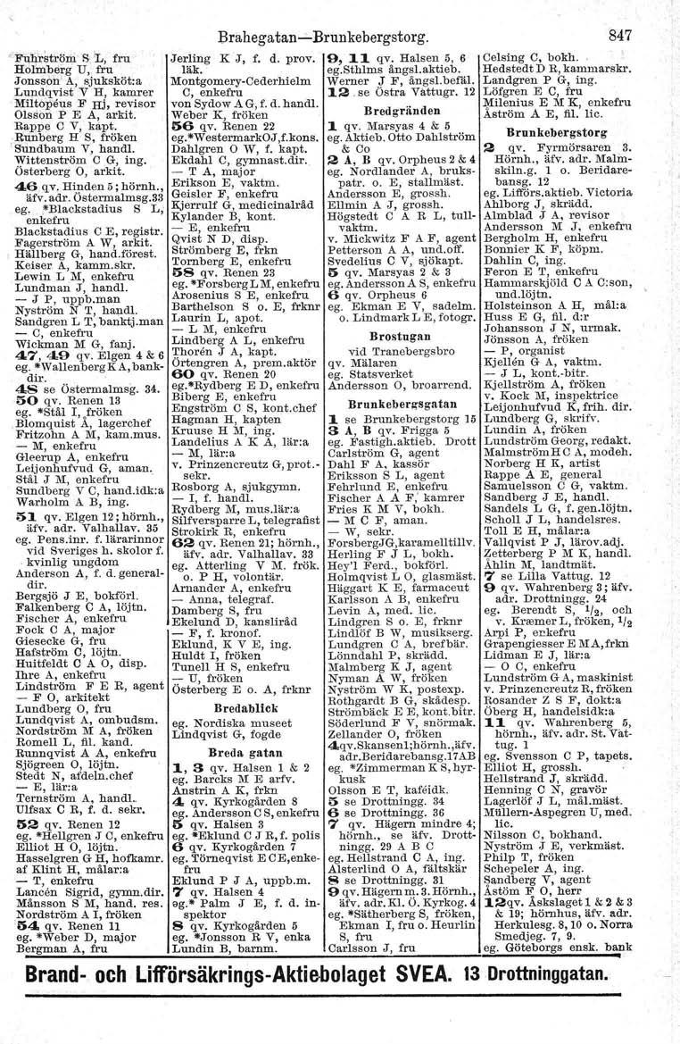 «FuhrströIh fl Jr" fru Holmberg U, fru Jonsson AJ sjuksköt:a Lundqvist V H, kamrer Miltopeus F Hj, revisor Olsson P E A, arkit. Rappe O V, kapt..runberg H S, fröken 'Bundbaum V, handl.