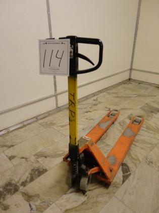pallställ med innehåll