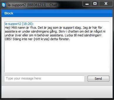 Support Support för Lerums BK LiveArena Nordic Email: helpdesk@livearena.