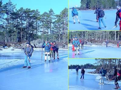 Turrapport 040403: Yngen lugn grupp@vänerskridsko Turrapport: Yngen lugn grupp 3/4-04 Solstaskäret Karlstad Långfärdsskridsko En mycket positiv turutlysning fick 8 tappra att 06,30 befinna sig vid