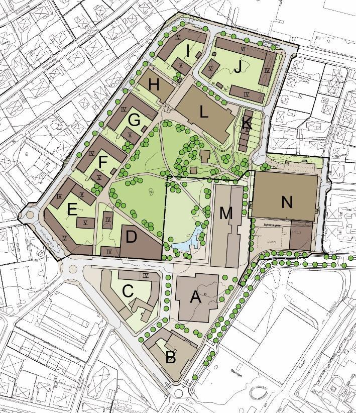 Bakgrund Arbetsmetod Hur förslagen bebyggelse kommer att påverka sol- och skuggförhållanden har studerats i en datamodell i programmet SketchUp.