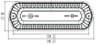 LED-Blixtljus Inkoppling Röd kabel: ansluts till pluspolen, 12/24 V Svart kabel: ansluts till minuspolen Vit kabel: används för att ändra blinkmönster.