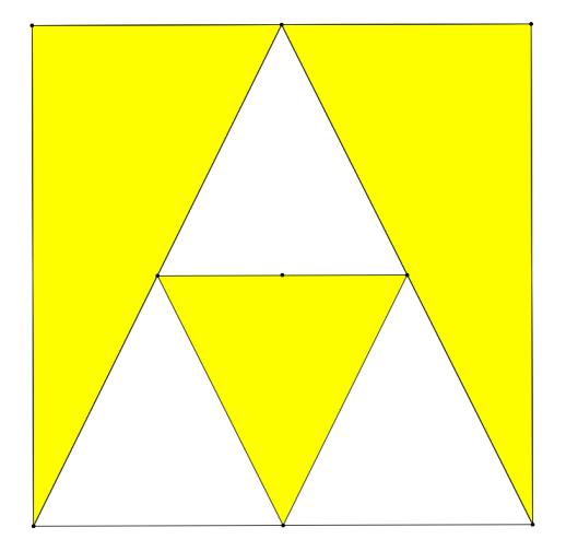 Uppgift 2: Trianglar i kvadrat Hur stor del av
