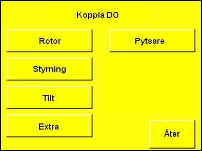 Utgåva Kontrollsystem för tilt-rotorkontroll 0.00.01-16.1.6.. Digitala ut Meny/Grundinställningar/Analoga utgångar/digitala ut. Digitala utgångar kan kopplas till analoga utgångar.