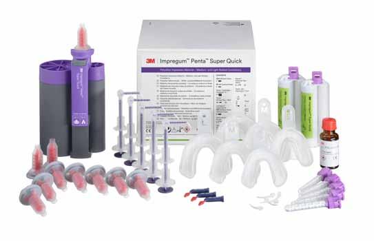 plandent förbrukning Nytt polyetermaterial från 3M Impregum Super Quick Impregum Super Quick kombinerar polyetermaterialets precision och pålitlighet med snabbheten från en A-silikon.