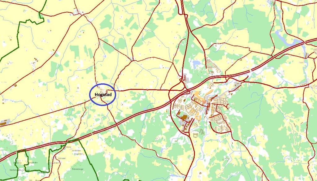 1. Inledning 1.1 Bakgrund Mjölby kommun arbetar med en ny detaljplan för Västanå 2:7 m.fl. i Hogstad, i vilken bostadsbebyggelse ska prövas, se Figur 1.