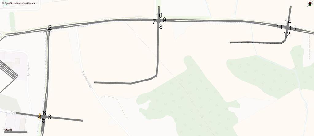 18 (27) Resultat Nedan presenteras diagram över restid, restidsförlust och kölängder för scenarierna.